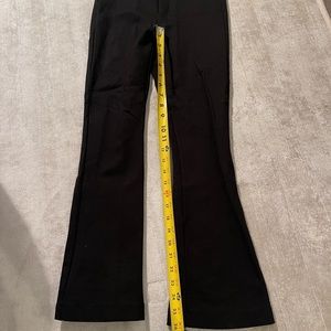 ZARA black baby boot cropped stretch pant.